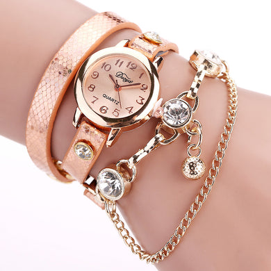 DUOYA watches bracelet watch women wrist watches Hot sale fashion luxury bead pendant women Wristwatches Relogio Feminino